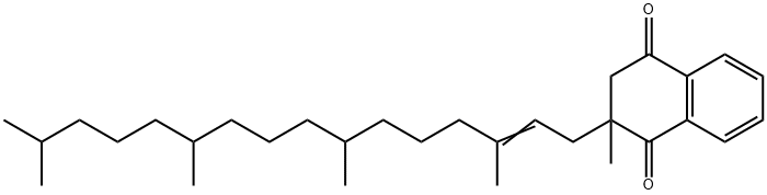 2-Methyl-3-(3,7,11,15-tetramethyl-hexadec-2-enyl)-2,3-dihydro- [1,4]naphthoquinone Structure