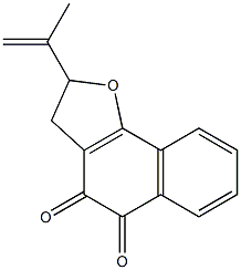 2-(prop-1-en-2-yl)-2H,3H,4H,5H-naphtho[1,2-b]furan-4,5-dione Struktur