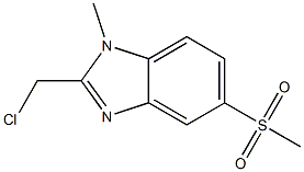 2-(chloromethyl)-5-methanesulfonyl-1-methyl-1H-1,3-benzodiazole|2-氯甲基-1-甲基-5-甲砜基苯并咪唑