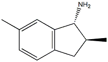 (1R,2S)-2,6-dimethyl-2,3-dihydro-1H-inden-1-amine Struktur