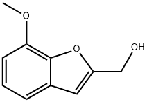 7-メトキシベンゾフラン-2-メタノール 化学構造式