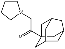 1-[2-(1-adamantyl)-2-oxoethyl]tetrahydrothiophenium Structure