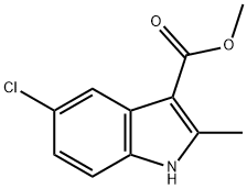Methyl 5-chloro-2-methyl-1H-indole-3-carboxylate,762288-06-2,结构式