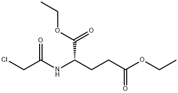 L-Glutamic acid, N-(chloroacetyl)-, diethyl ester Structure