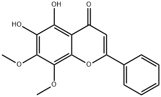 5,6-Dihydroxy-7,8-dimethoxyflavone Structure