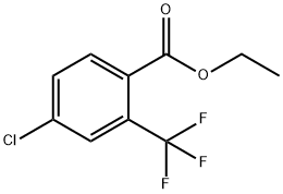 4-氯-2-(三氟甲基)苯甲酸乙酯 结构式