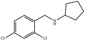 N-[(2,4-dichlorophenyl)methyl]cyclopentanamine Structure