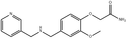 2-(2-methoxy-4-{[(3-pyridinylmethyl)amino]methyl}phenoxy)acetamide 结构式