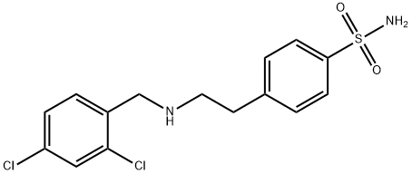 4-{2-[(2,4-dichlorobenzyl)amino]ethyl}benzenesulfonamide Structure