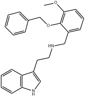 N-[2-(benzyloxy)-3-methoxybenzyl]-N-[2-(1H-indol-3-yl)ethyl]amine Structure