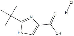 2-tert-butyl-1H-imidazole-4-carboxylic acid hydrochloride Struktur