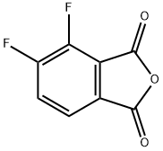3,4-difluorophthalic anhydride Structure