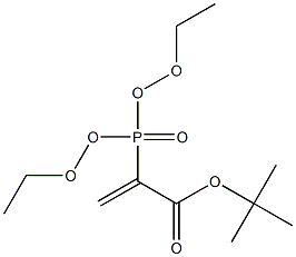 2-(二乙氧基磷酰基)丙烯酸叔丁酯 结构式