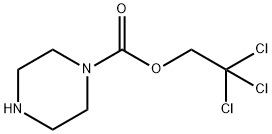 1-Piperazinecarboxylic acid, 2,2,2-trichloroethyl ester Struktur