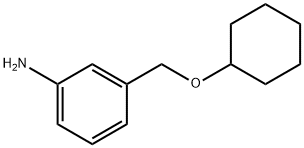 3-[(cyclohexyloxy)methyl]aniline Structure