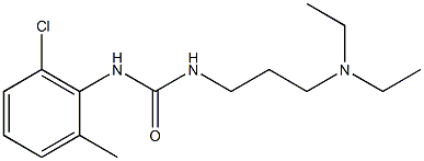 1-(6-Chloro-o-tolyl)-3-[3-(diethylamino)propyl]urea 结构式