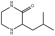 3-(2-methylpropyl)piperazin-2-one Struktur
