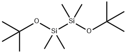 1,2-ジ-tert-ブトキシ-1,1,2,2-テトラメチルジシラン 化学構造式