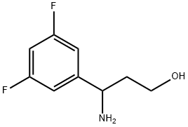 3-AMINO-3-(3,5-DIFLUOROPHENYL)PROPAN-1-OL Structure
