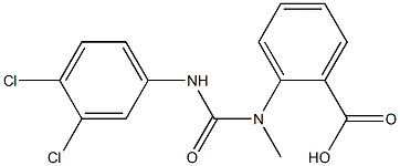 2-[[(3,4-dichloroanilino)carbonyl](methyl)amino]benzoic acid,791788-20-0,结构式