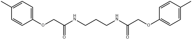 2-(4-methylphenoxy)-N-(3-{[2-(4-methylphenoxy)acetyl]amino}propyl)acetamide Struktur