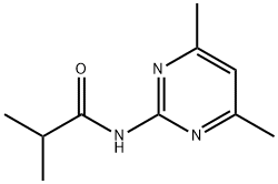 N-(4,6-dimethyl-2-pyrimidinyl)-2-methylpropanamide Struktur