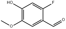 Benzaldehyde, 2-fluoro-4-hydroxy-5-methoxy- Structure