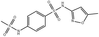 Benzenesulfonamide, N-(5-methyl-3-isoxazolyl)-4-[(methylsulfonyl)amino]-|Benzenesulfonamide, N-(5-methyl-3-isoxazolyl)-4-[(methylsulfonyl)amino]-