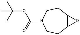 tert-butyl 8-oxa-4-aza-bicyclo[5.1.0]octane-4-carboxylate 化学構造式