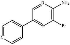 2-Amino-3-bromo-5-(4-pyridyl)pyridine,79739-36-9,结构式