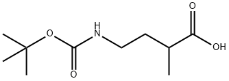 4-((tert-butoxycarbonyl)amino)-2-methylbutanoic acid Structure