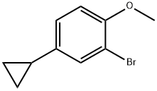 2-bromo-4-cyclopropyl-1-methoxybenzene Struktur