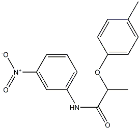 2-(4-methylphenoxy)-N-(3-nitrophenyl)propanamide Struktur