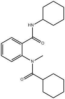 N-cyclohexyl-2-[(cyclohexylcarbonyl)(methyl)amino]benzamide,819062-42-5,结构式