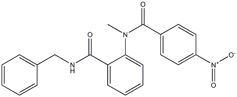 N-benzyl-2-[methyl(4-nitrobenzoyl)amino]benzamide Structure