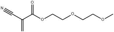 2-Propenoic acid, 2-cyano-, 2-(2-methoxyethoxy)ethyl ester 结构式