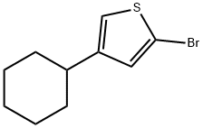 2-Bromo-4-(cyclohexyl)thiophene Struktur