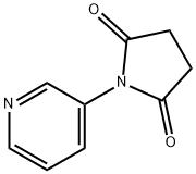 1-pyridin-3-ylpyrrolidine-2,5-dione 化学構造式