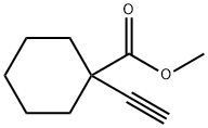 methyl 1-ethynylcyclohexanecarboxylate 化学構造式