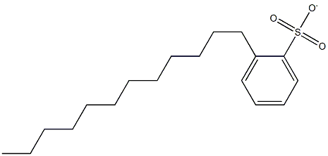 2-dodecylbenzenesulfonate,83203-33-2,结构式