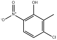 Phenol, 3-chloro-2-methyl-6-nitro- 化学構造式