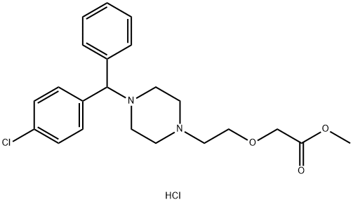 Cetirizine methyl ester 2HCl Struktur