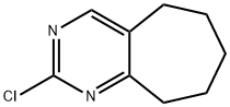 2-chloro-6,7,8,9-tetrahydro-5H-cyclohepta[d]pyrimidine 结构式