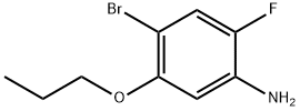 Benzenamine, 4-bromo-2-fluoro-5-propoxy- Structure