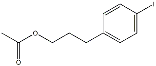 Acetic acid 3-(4-iodo-phenyl)-propyl ester Structure