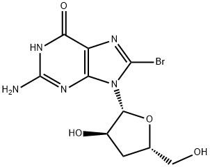 8-Bromo-3'-deoxyguanosine Structure