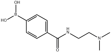 B-[4-[[[2-(Dimethylamino)ethyl]amino]carbonyl]phenyl]boronic acid Struktur