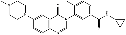 N-cyclopropyl-4-methyl-3-[6-(4-methylpiperazin-1-yl)-4-oxoquinazolin-3(4H)-yl]benzamide|N-CYCLOPROPYL-4-METHYL-3-[6-(4-METHYLPIPERAZIN-1-YL)-4-OXOQUINAZOLIN-3(4H)-YL]BENZAMIDE