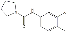 N-(3-chloro-4-methylphenyl)pyrrolidine-1-carboxamide,853319-17-2,结构式