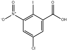5-氯-2-碘-3-硝基苯甲酸, 855471-33-9, 结构式